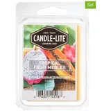 CANDLE-LITE 2er-Set: Duftwachs "Tropical Fruit Medley" in Beige - 2x 56 g