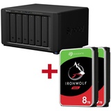 Synology DiskStation DS1621+ 6 Einschübe NAS-Server Leergehäuse + 16TB Seagate Ironwolf SATA 3.5" HDD (2x 8TB)