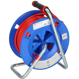 Brennenstuhl Garant CEE 1 IP44 Kabeltrommel (25m Kabel in signalrot, aus Spezialkunststoff, Einsatz im Außenbereich, Made in Germany)