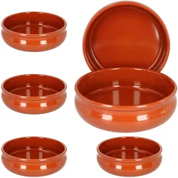 6er Set Cazuela Ton-Schale Berlin bauchig Ø 24cm Mittelalter Wikinger