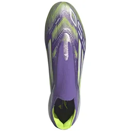 adidas F50 Elite Laceless FG Herren Purple Rush/Cloud White/Lucid Lemon 46
