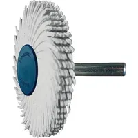 TYROLIT Radialbürstenscheibe Sunburst D.51mm K.120 Weiß 10000min-1