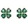 Swarovski Ohrstecker Idyllia grün 5666236 Metall