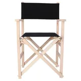 Wellhome Regiestuhl Mit Sonnenuntergangs-finish Ohne Lack 51x46x86 Cm - Black - One Size