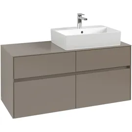 Villeroy & Boch Collaro Waschtischunterschrank C13000VM 120x54,8x50cm, Waschtisch rechts, Taupe