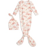 aden + anais - Baby-Set Snuggle KNIT – Rosettes mit Mütze in rosa