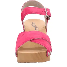 SOFTCLOX Plateau Sandaletten für Damen, rot, Größe 41 EU