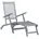 Gartenliege und Auflage 1 x 1 x 1 Schwarz