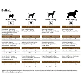 Chewies Büffelhorn für Hunde gefülltes Kauhorn vom Wasserbüffel natürliches Kauspielzeug - Zahnpflege und Spielspaß in 1 - Größe L: Für Hunde bis 25 kg