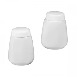 Seltmann Weiden 2x Seltmann Garnitur Salz und Pfeffer, Form: Rondo, Dekor: 00007