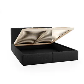 FEDVE Polsterbett Doppelbett Riberia Slim Bett Bettkasten 140x200 cm, Schlafzimmer, Betten, Polsterbetten