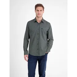 Langarmhemd mit grafischem Muster - Classic Navy - XL