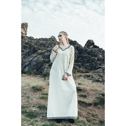 Leonardo Carbone Ritter-Kostüm Wikingerkleid "Brigida" Natur M beige|weiß M - M