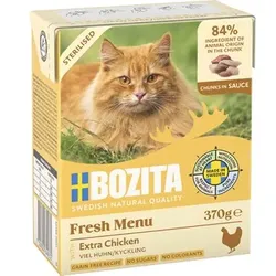 BOZITA Nassfutter Katze Sterilised Häppchen in Gelee mit Hirsch 6x370 g