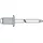 Gesipa Blindniet Alu/Stahl Flachrundkopf 6 x 10 mm 250 Stück