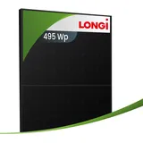 Longi 495Wp LR7-54HVD-T-M Hi-MO X10 Glas-Glas Fullblack Tansparent HPBC 2.0
