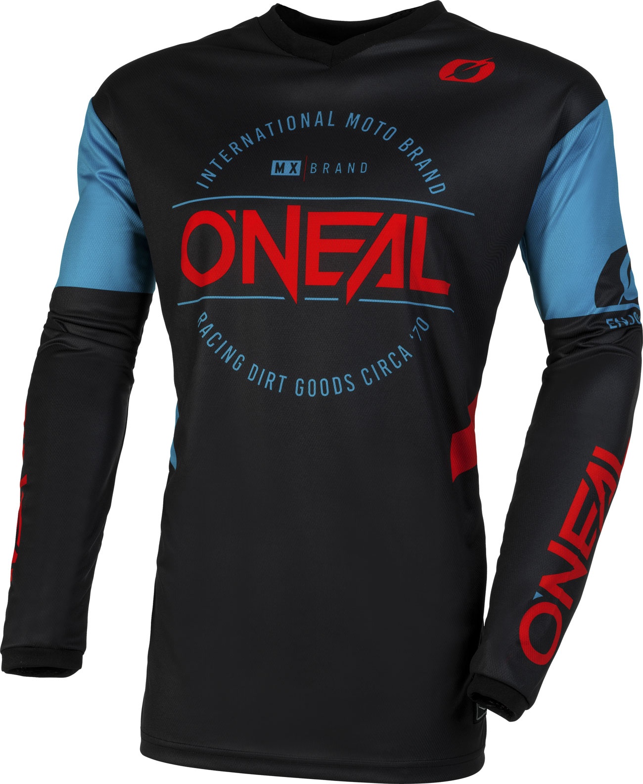ONeal Element Brand S23, jersey - Noir/Bleu/Rouge - XXL