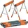 Bora Arbeitsböcke mit robustem Stahlrahmen, Arbeitsbock 2er Set. Unterstellblock mit Metallbeine und 2x4 Halterung - PM-3360T