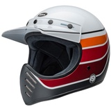 Bell Helme Bell Moto-3 RSD Saddleback, Motocrosshelm - Weiß/Schwarz/Dunkelrot/Orange - M