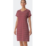 SCHIESSER Nachthemd Essential Stripes rot 48