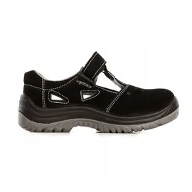 Procera SAFETY WORK SANDALS mit Leder-Zehenkappe schwarz KAMARI S1 SRC -38 Blech - Schwarz - 38