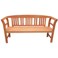 Chillroi 3-Sitzer Gartenbank aus Akazienholz, ca. 157 x 48,5
