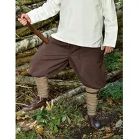 Battle Merchant Wikinger-Kostüm Wikinger Hose / Rushose Olaf, braun M braun M | M