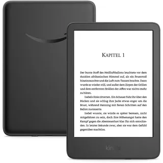 Der neue Amazon Kindle (16 GB) – Der leichteste und kompakteste Kindle, mit blendfreiem Bildschirm, schnellerem Umblättern, anpassbarem Frontlicht und langer Akkulaufzeit – ohne Werbung – schwarz