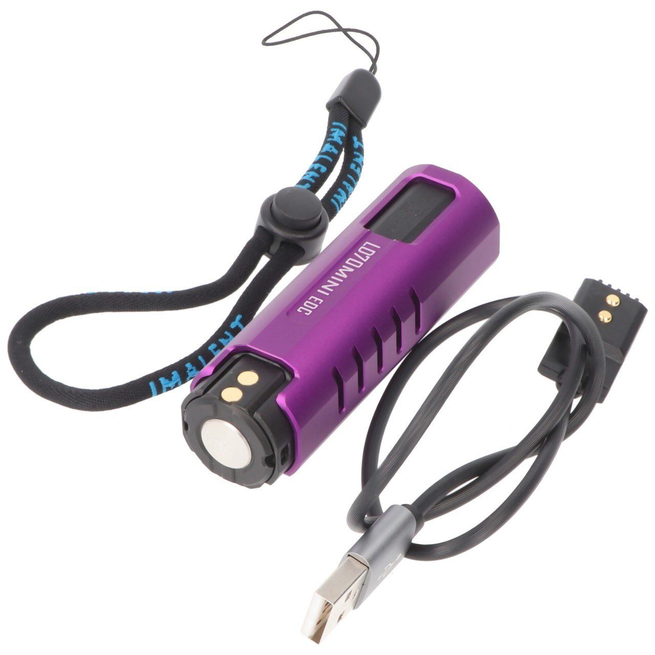 Imalent LD70 Mini EDC LED-Taschenlampe lila mit 4000 Lumen, Leuchtweite max. 203 Meter