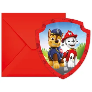 Procos Paw Patrol Rescue Heroes 6 Einladungskarten