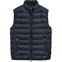 GANT Herren Weste, Daunensteppgilet, Blau, M