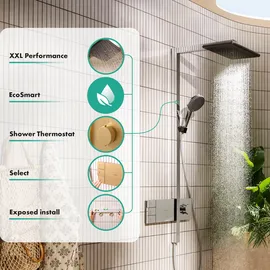 Hansgrohe Raindance Alive Q Duschsystem 210/340 2-jet 24591140