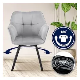 CLP 2er Set Esszimmerstuhl Jordi Samt dunkelgrau