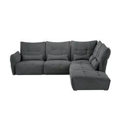 Ecksofa  Jeaneva , grau , Maße (cm): B: 320 H: 101 T: 275