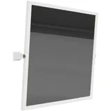 BRILLANTBAD BELP Kippspiegel Stahl Komaxit Weiß 600x600x120 mm für Bad & WC >> zum Bohren