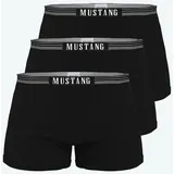 Mustang Boxershort 3er Pack in Schwarz/Schwarz/Schwarz | Gr.: XXL