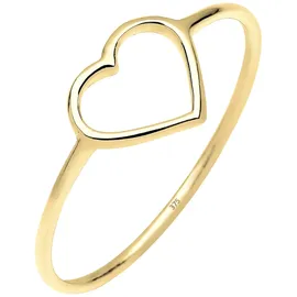 ELLI PREMIUM Elli Ring Herz goldgelb 54