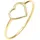 ELLI PREMIUM Elli Ring Herz goldgelb 54