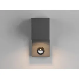 meine wunschleuchte Außenwandleuchte Aluminium 15,0 cm mit Bewegungsmelder anthrazit
