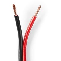 Nedis CAGW2500BK250 Audio-Kabel 25 m Schwarz, Rot