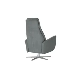 Max Schelling Sessel Elmira Mikrofaser 81 x 118 x 90 cm grau mit Relax-Funktion