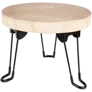 Mojawo Blumenhocker Blumentopfständer Beistelltisch Holz Klappfüßen Ø23cm