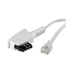 basetech Telefon (analog) Anschlusskabel [1x TAE-F-Stecker - 1x RJ11-Stecker 6p4