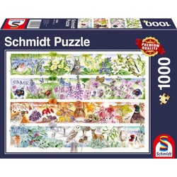 Schmidt Spiele Puzzle Puzzle - Jahreszeiten (1000 Teile), Puzzleteile