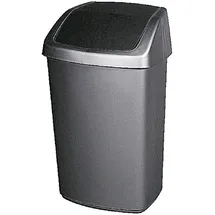 Curver Swing-Top 50 l Rechteckig Kunststoff Anthrazit, Silber