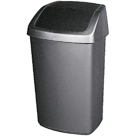 Curver Swing-Top 50 l Rechteckig Kunststoff Anthrazit, Silber