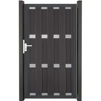 GROJA Gartentor 100 x 180 cm Anthrazit/Aluminium