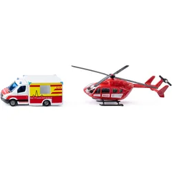 Mercedes-Benz Rettungswagen und Helikopter