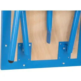 Güde Werkbank Holz/MDF 84,5x112 cm beige/blau unbestückt