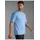 TRIGEMA T-Shirt TRIGEMA "TRIGEMA T-Shirt DELUXE Baumwolle", Herren, Gr. L, blau (horizont), 100% Baumwolle, Basic, Shirts T-Shirt